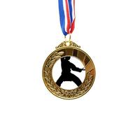 no/no China Martial Art Shaolin Kung Fu Pattern Gold Award Winner Medal First Place Ribbon