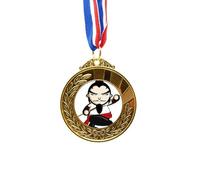 no/no China Masterpiece The Outlaws of Marsh Gold Award Winner Medal First Place Ribbon