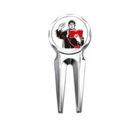 no/no Chinese Red Education Propaganda Teacher Golf Divot Tool Golf Ball Marker Repair Tool