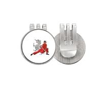 no/no Chinese Shaolin Temple Stick Cudgel Golf Ball Marker Hat Cap Clip Enamel Magnetic