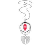 no/no chinese temple fair decoration Pendant Angel Wings Rotating Necklace Jewelry