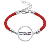 no/no City Radio Copenhagen Building Lucky Red String Bracelet Rope Bracelet Handmade
