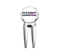 no/no City Radio Madrid Building Golf Divot Tool Golf Ball Marker Repair Tool