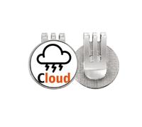 no/no Cloud Light Thunder Nature Loud Golf Ball Marker Hat Cap Clip Enamel Magnetic