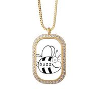 no/no cocs hybee boss Necklace Pendant Diamond Crystal Golden Jewelry