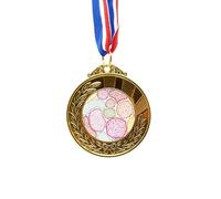 no/no Colorful Microscope Cells Structure Biological Gold Award Winner Medal First Place Ribbon