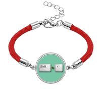 no/no Combination Effect Shift Question Mark Lucky Red String Bracelet Rope Bracelet Handmade