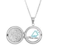 no/no Common Sense Cognitive Understanding Horses Locket Necklace Hold Picture Jewelry Birthday Gift