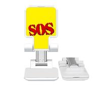 no/no Concise SOS Symbel Art Deco Fashion Adjustable Cell Phone Stand Desk Foldable
