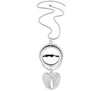 no/no Connecting Functional Vehicle Freight Transportation Pendant Angel Wings Rotating Necklace Jewelry