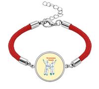 no/no Conquer Disease Triumph Over Illness Lucky Red String Bracelet Rope Bracelet Handmade