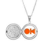 no/no Consent Common Knowledge English Language Culture Locket Necklace Hold Picture Jewelry Birthday Gift