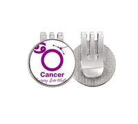 no/no Constellation Fate Birthday Celebration Cancer Golf Ball Marker Hat Cap Clip Enamel Magnetic