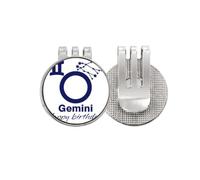 no/no Constellation Fate Birthday Celebration Geni Golf Ball Marker Hat Cap Clip Enamel Magnetic