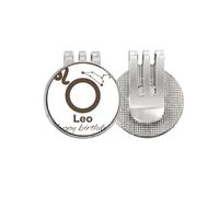 no/no Constellation Fate Birthday Celebration Leo Golf Ball Marker Hat Cap Clip Enamel Magnetic