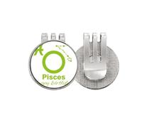 no/no Constellation Fate Birthday Celebration Pisces Golf Ball Marker Hat Cap Clip Enamel Magnetic