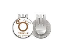 no/no Constellation Fate Birthday Celebration Taurus Golf Ball Marker Hat Cap Clip Enamel Magnetic