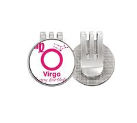 no/no Constellation Fate Birthday Celebration Virgo Golf Ball Marker Hat Cap Clip Enamel Magnetic