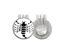 no/no Constellation Scorpio Zodiac Sign Golf Ball Marker Hat Cap Clip Enamel Magnetic