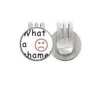 no/no Contrary Understand Language Habits Golf Ball Marker Hat Cap Clip Enamel Magnetic