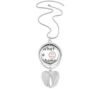 no/no Contrary Understand Language Habits Pendant Angel Wings Rotating Necklace Jewelry