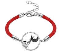 no/no Contrast Pipe Beard Size Art Deco Fashion Lucky Red String Bracelet Rope Bracelet Handmade