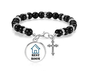 no/no Convenient Habit Toilet Washing Beaded Bracelet Boho Jewelry