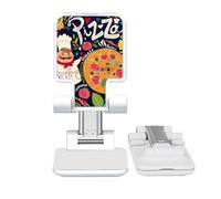 no/no Cook Pizza Italy Tomato Foods Adjustable Cell Phone Stand Desk Foldable
