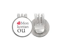 no/no Creole I Love You Language Affection Dialect Golf Ball Marker Hat Cap Clip Enamel Magnetic