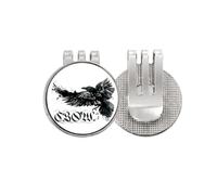 no/no Crow Flying Letter Gothic Wings Golf Ball Marker Hat Cap Clip Enamel Magnetic