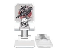 no/no Crow Indian Human Skeleton Totem Adjustable Cell Phone Stand Desk Foldable