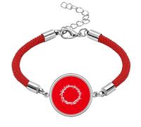 no/no Crown Thorns Innocent Savior Sacred Lucky Red String Bracelet Rope Bracelet Handmade