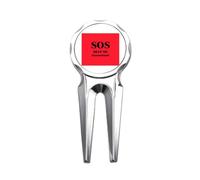 no/no Cry Help Rescue Emergency Golf Divot Tool Golf Ball Marker Repair Tool