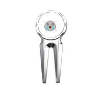 no/no Crying Sad Lost Head Expression Golf Divot Tool Golf Ball Marker Repair Tool