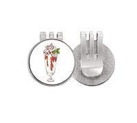 no/no cup red white ice Golf Ball Marker Hat Cap Clip Enamel Magnetic