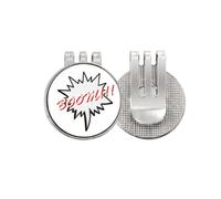 no/no Daily Language Chat Emotion Excitement Golf Ball Marker Hat Cap Clip Enamel Magnetic