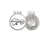no/no Daily Language Chat Goodbye Greetings Golf Ball Marker Hat Cap Clip Enamel Magnetic
