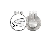 no/no Daily Language Chat Happy Birthday Golf Ball Marker Hat Cap Clip Enamel Magnetic