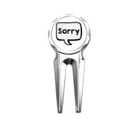 no/no Daily Language Chat Sorry Apologize Golf Divot Tool Golf Ball Marker Repair Tool