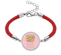 no/no Daily List Information Newspapers Lucky Red String Bracelet Rope Bracelet Handmade