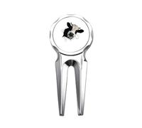 no/no Dairy Cows Impacted Broken Animal Paper Golf Divot Tool Golf Ball Marker Repair Tool