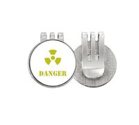 no/no Danger Nuclear Body Lucky Golf Ball Marker Hat Cap Clip Enamel Magnetic