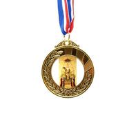 no/no Dao Chinese God Art Deco Fashion Gold Award Winner Medal First Place Ribbon