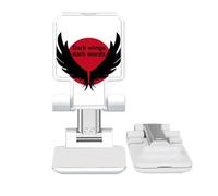 no/no Dark Wings Dark Words Art Deco Fashion Adjustable Cell Phone Stand Desk Foldable