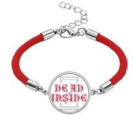 no/no Dead Red Box Hide Art Deco Fashion Lucky Red String Bracelet Rope Bracelet Handmade