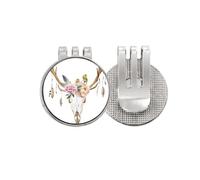 no/no Deer Head Flower Nation Golf Ball Marker Hat Cap Clip Enamel Magnetic