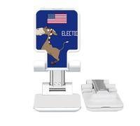 no/no Democratic Donkey Raise Flag Election Adjustable Cell Phone Stand Desk Foldable