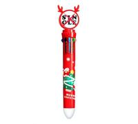 no/no Denying Singleness Art Deco Fashion Multicolor Ballpoint Pen Christmas Xmas Tree Santa