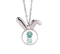 no/no Desire Fear Influence Overflow Rabbit Necklace Pendant Bunny Animal Jewelry Gift