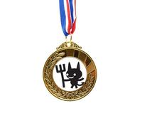 no/no Devil Happy Fear Halloween Gold Award Winner Medal First Place Ribbon